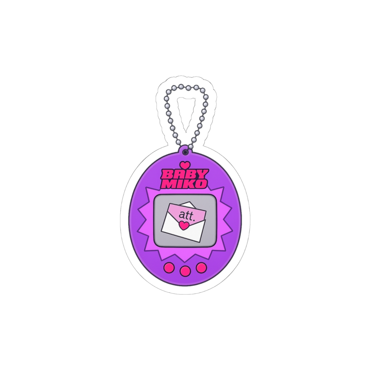 Young Miko Tamagotchi Pixel Art Sticker | Cute Retro Decal