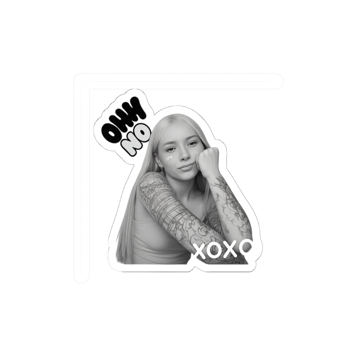 Curita Young Miko Sticker | Playful Bandage Vinyl Decal