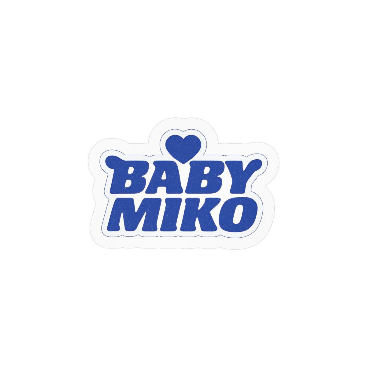 Baby Miko Blue Sticker | Adorable Whimsical Vinyl Decal