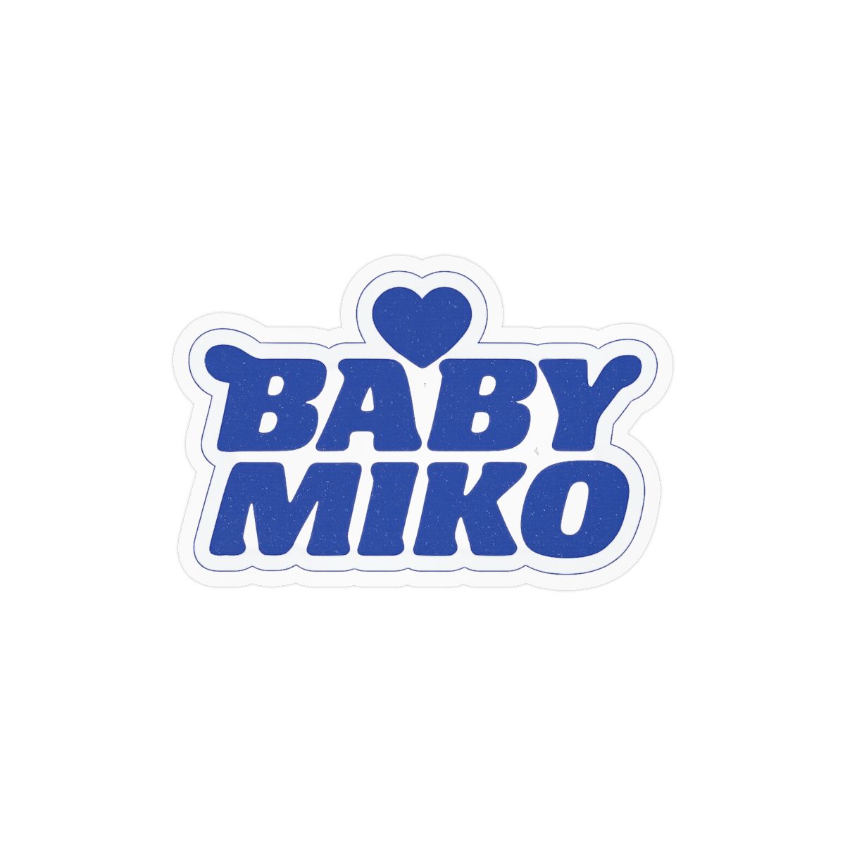 Baby Miko Blue Sticker | Adorable Whimsical Vinyl Decal