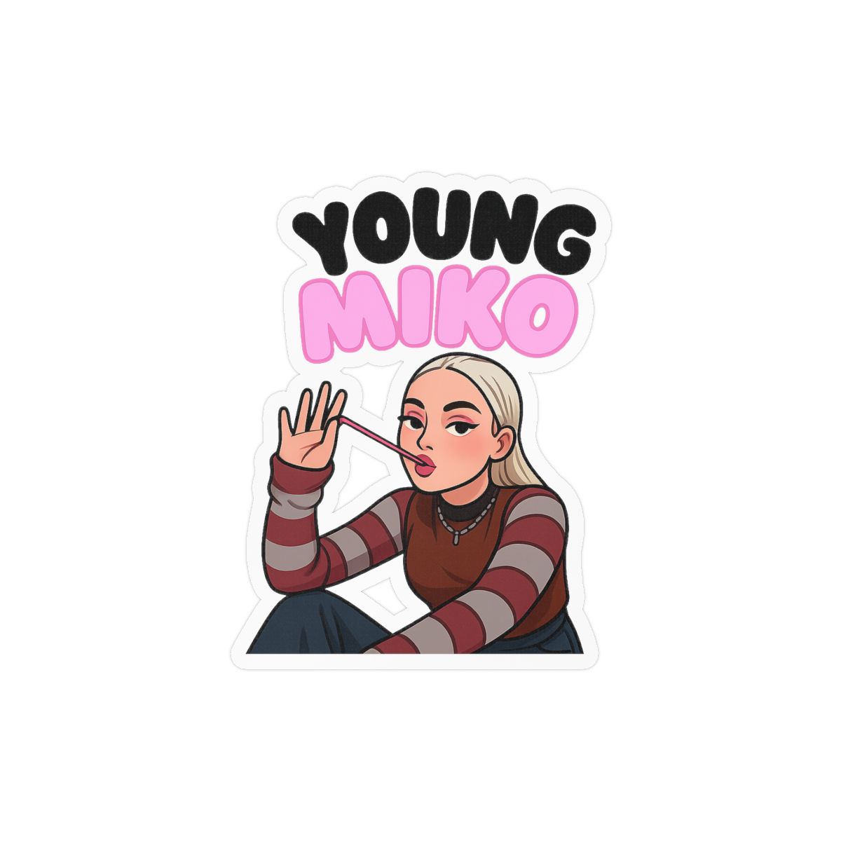 Baby Miko Kawaii Sticker | Adorable Vinyl Decal