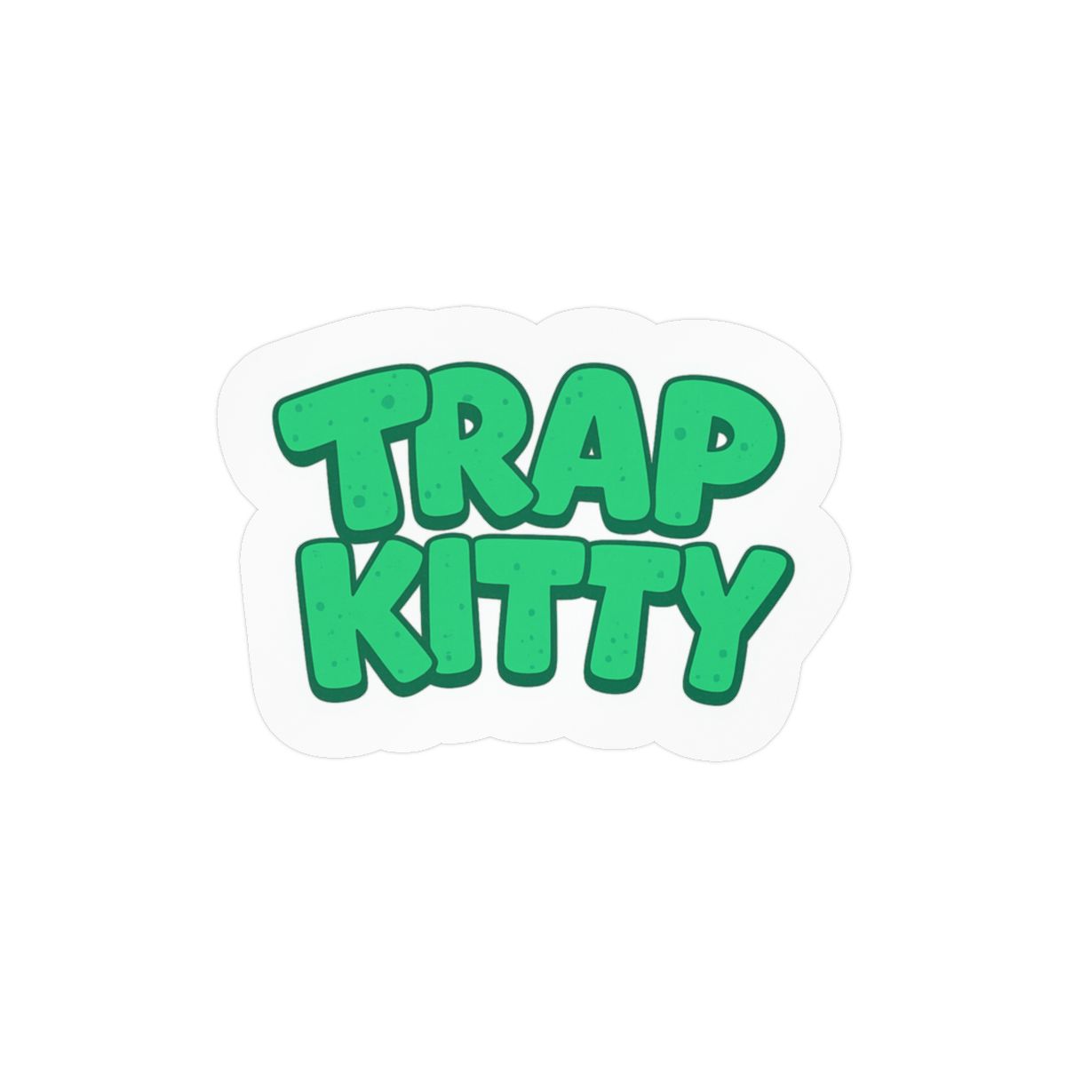 Trap Kitty Sticker | Funny Feline Trap Vibes Vinyl Decal