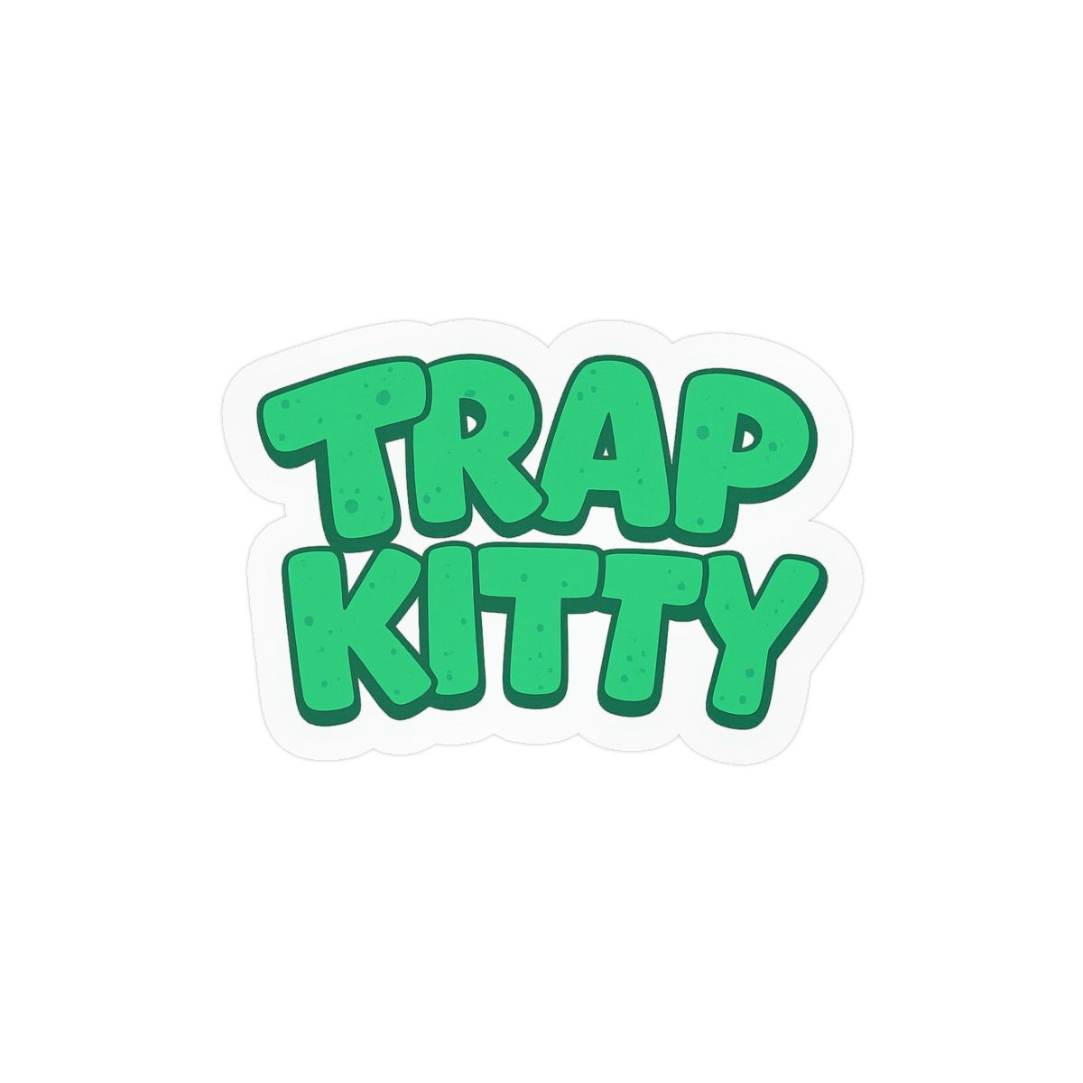 Trap Kitty Sticker | Funny Feline Trap Vibes Vinyl Decal