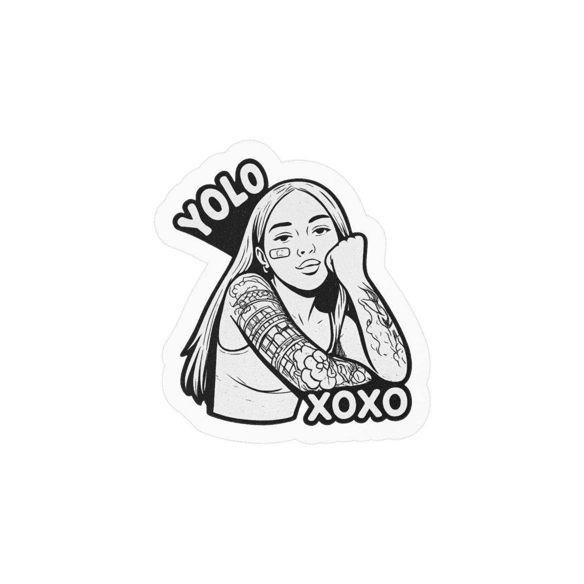 Curita Young Miko Sticker | Playful Bandage Vinyl Decal