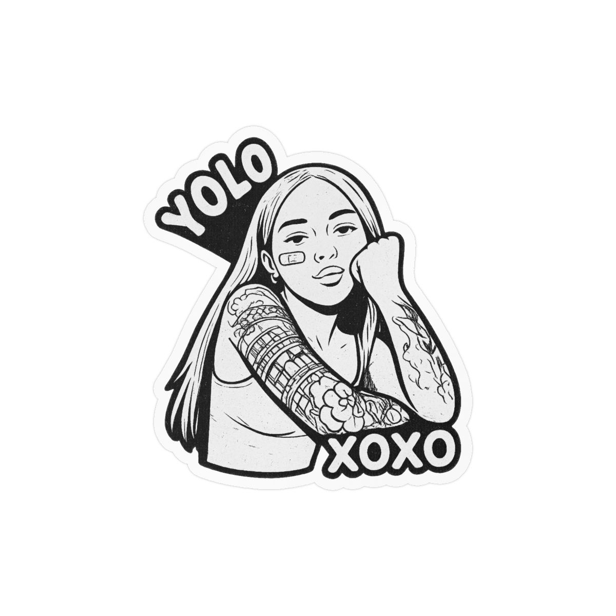 Curita Young Miko Sticker | Playful Bandage Vinyl Decal