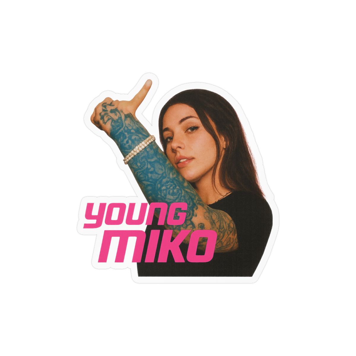 Vintage Young Miko Sticker | Retro Vinyl Decal