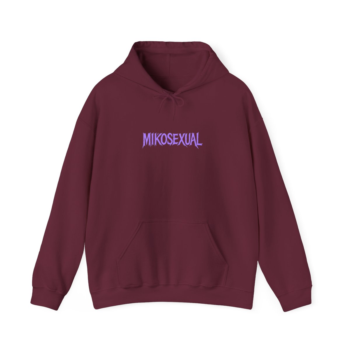 Mikosexual Purple White Graphic Hoodie