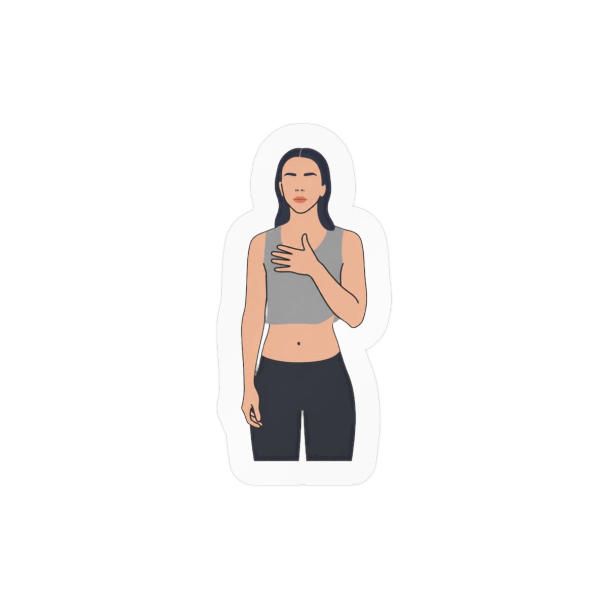 Young Miko Bold Illustration Sticker | Music Stan Vinyl Decal