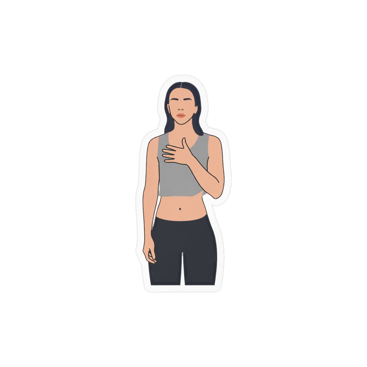 Young Miko Bold Illustration Sticker | Music Stan Vinyl Decal