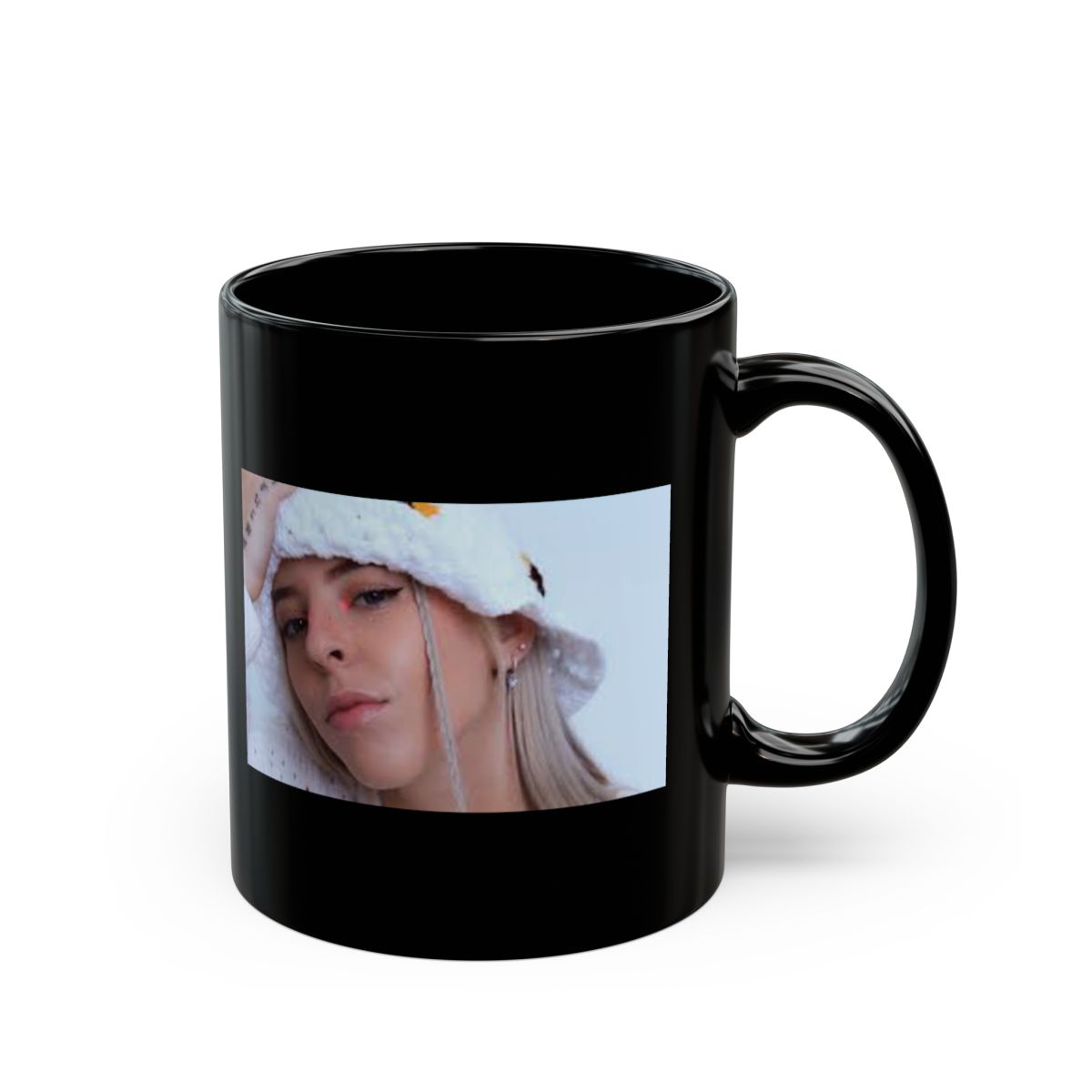 Young Miko Black Mug #2