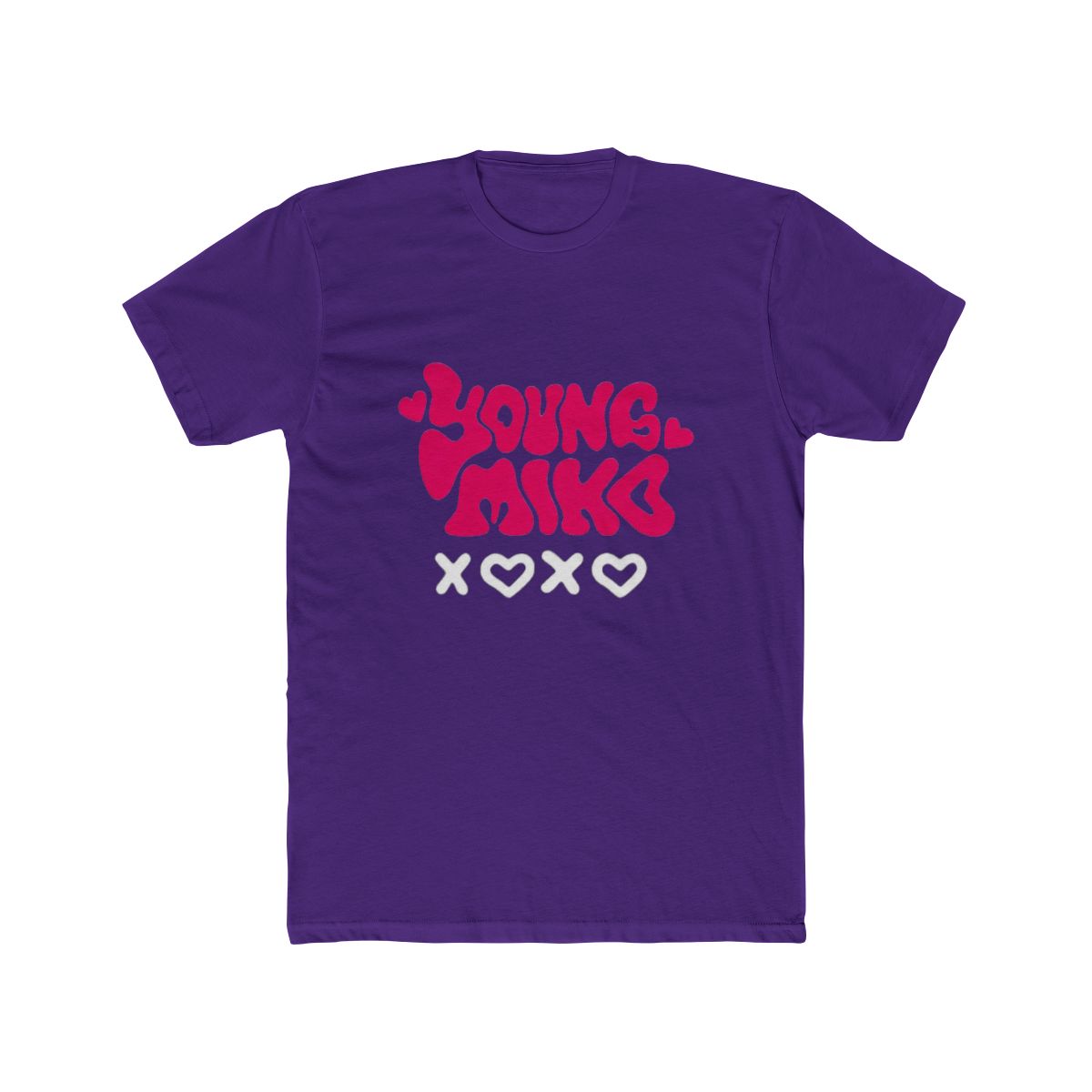 Young Mike Bold Pink Hearts Playful T Shirt - Youthful Casual Vibe