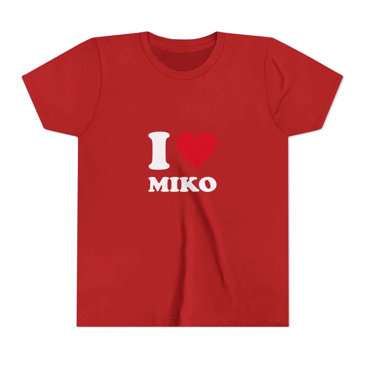 I Heart Miko Love Stories Graphic Kids T Shirt - Bold Pet Fan Gift