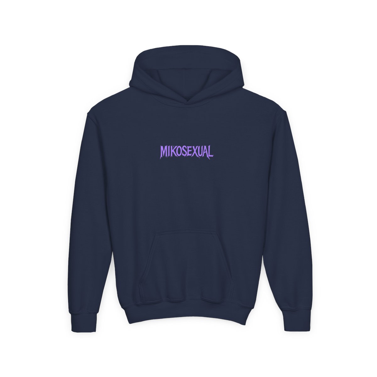 Mikosexual Purple White Graphic Kids Hoodie
