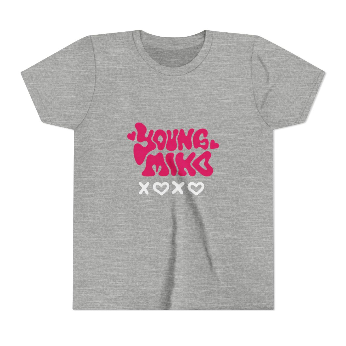Young Mike Bold Pink Hearts Playful Kids T Shirt - Youthful Casual Vibe